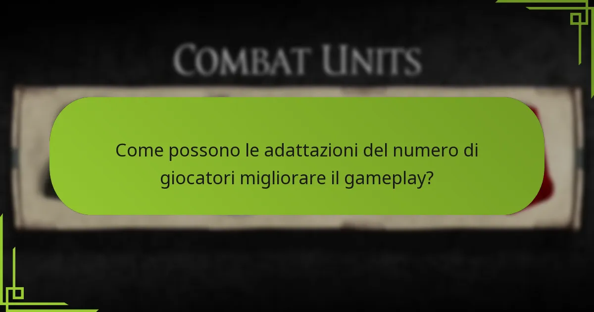Come possono le adattazioni del numero di giocatori migliorare il gameplay?
