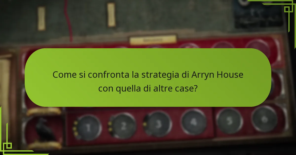 Quali risorse controlla Arryn House?