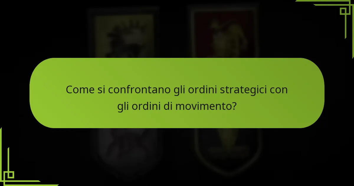 Cosa sono gli ordini di movimento e come vengono utilizzati?