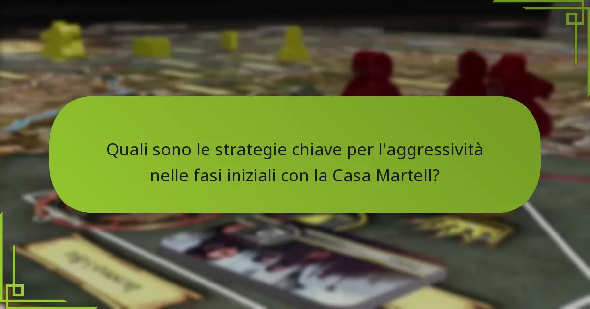Come si confronta la Casa Martell con altre fazioni nelle strategie di gioco iniziali?