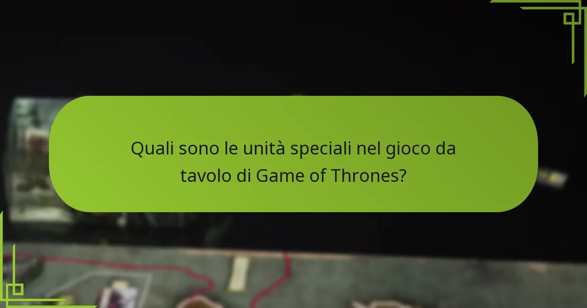 Quali strategie possono essere impiegate con le unità speciali?